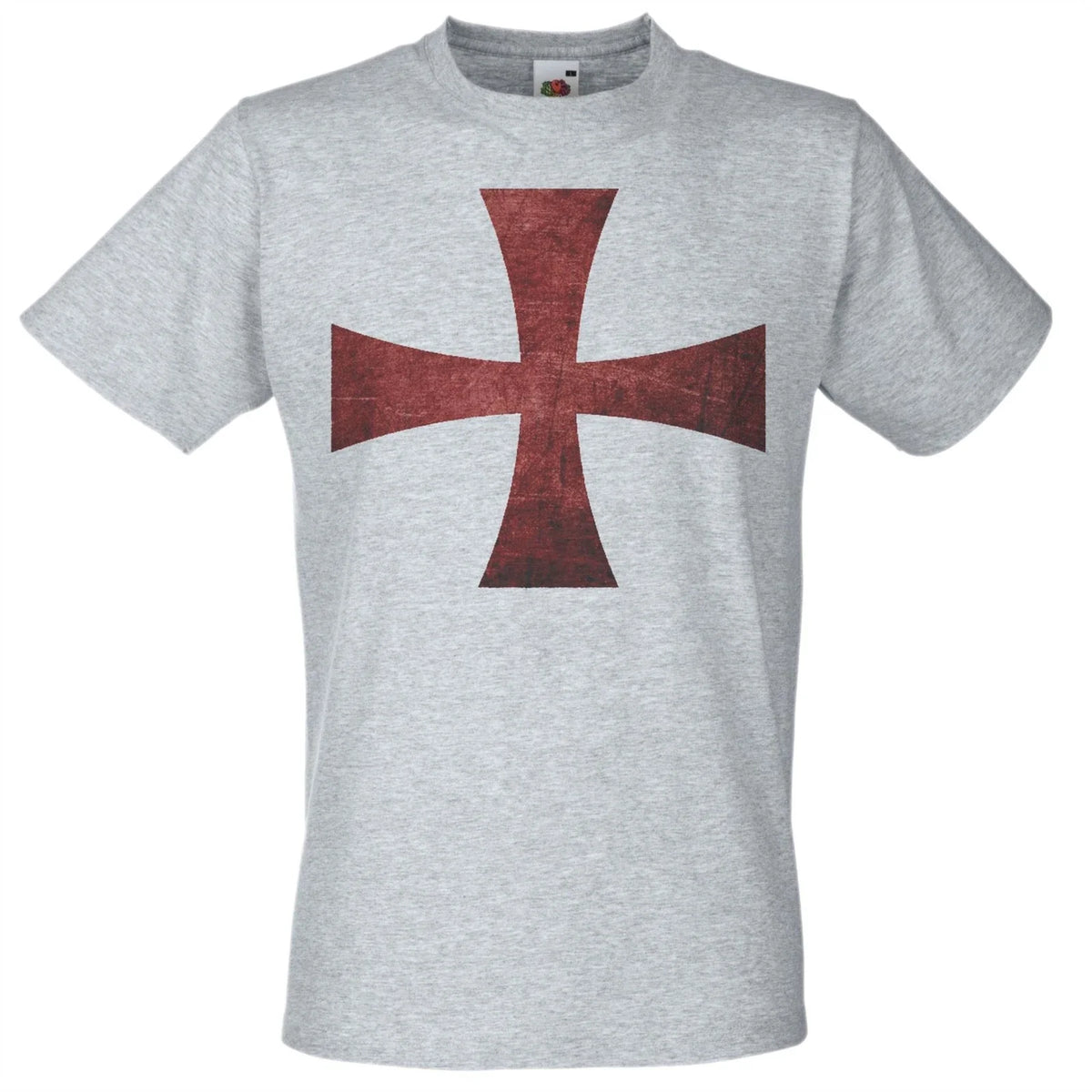 Mens Knights Templar Cross Soldiers of Christ Crusade Unisex Grey Unisex
