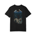 Deep Water Fishing Fishing Skiff T-Shirt Black Back Print Comfort Colors 1717