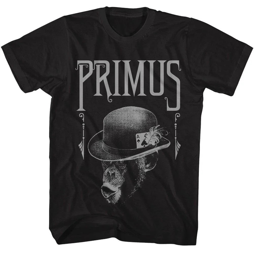 Primus - Monkey - American Classics - Solid Black Adult Short Sleeve Unisex