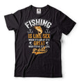 Fishing Shirt Fishing Is Like Sex Shirt Funny Fishing Tee Fishing Joke Shirt