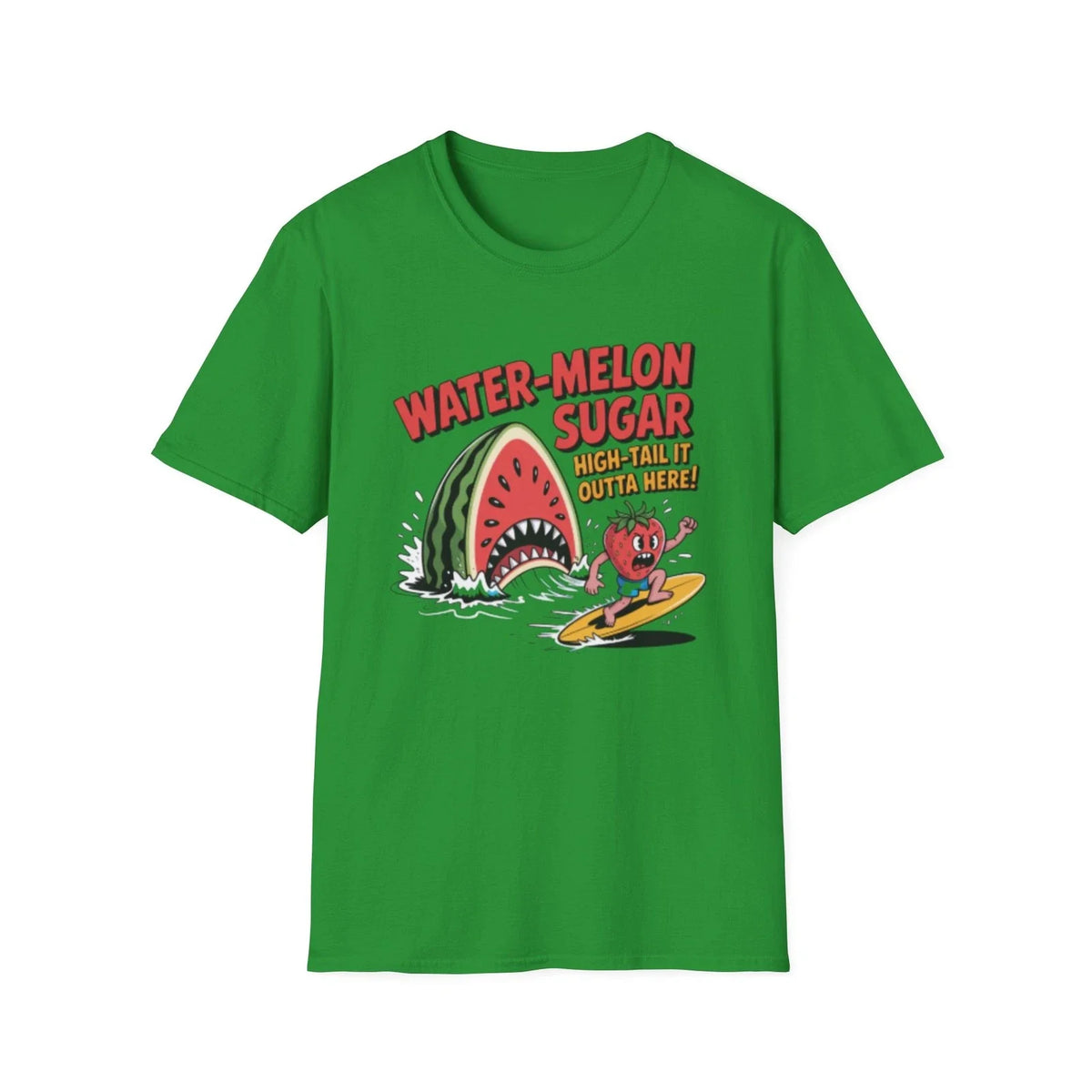 Water-Melon Sugar graphic | Retro watermelon surf art Unisex