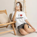 I Love London T Shirt Heart Graphic Tee British Souvenir England Gift Cotton Unisex