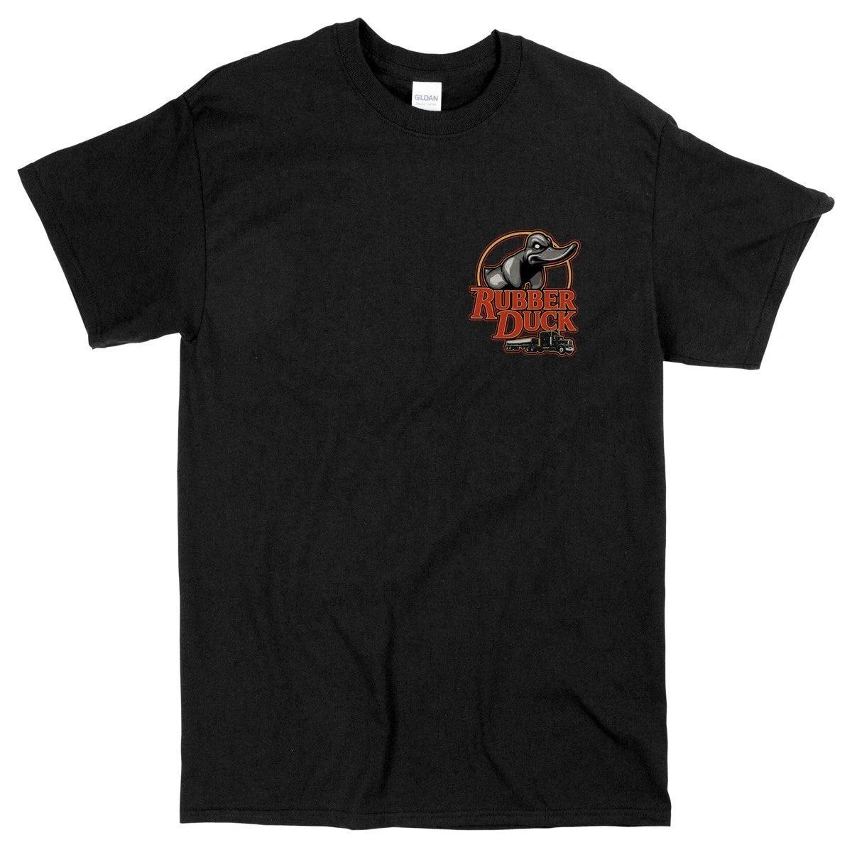 Rubber Duck Convoy 70s Film Movie Tee Pocket Print Trucker Haulage Truck T-Shirt