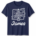 Personalised Mens T Shirt The Best Grandad Custom Name Gift Father's Day Unisex