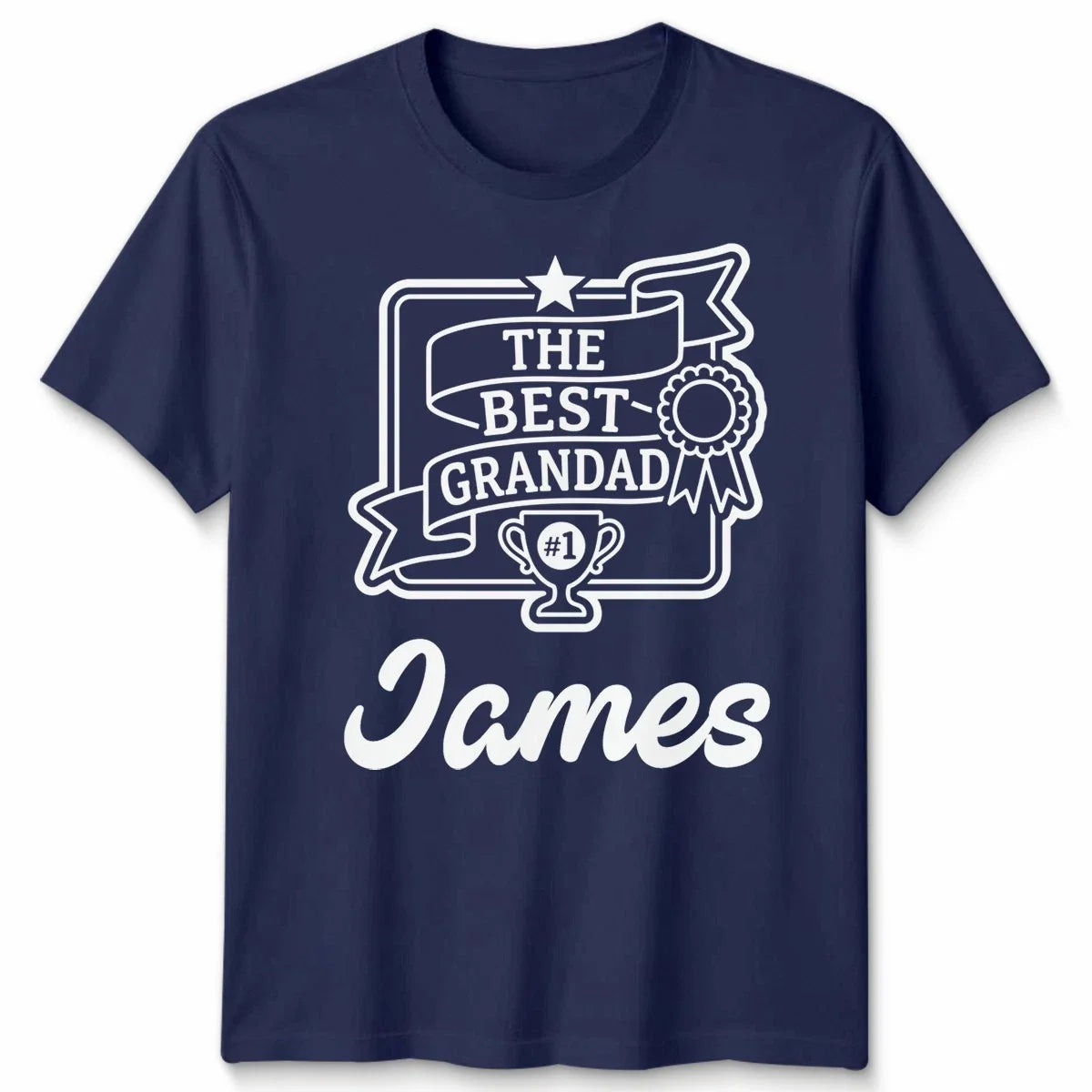 Personalised Mens T Shirt The Best Grandad Custom Name Gift Father's Day Unisex