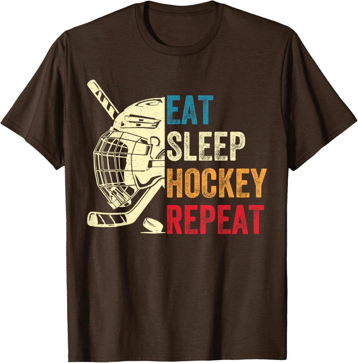 Ice Hockey Retro Vintage Eat Sleep Hockey Repeat Unisex Unisex