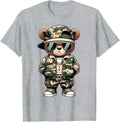 Camo Hip Hop Teddy Bear Camouflage Gangsta Streetwear Hustle Unisex