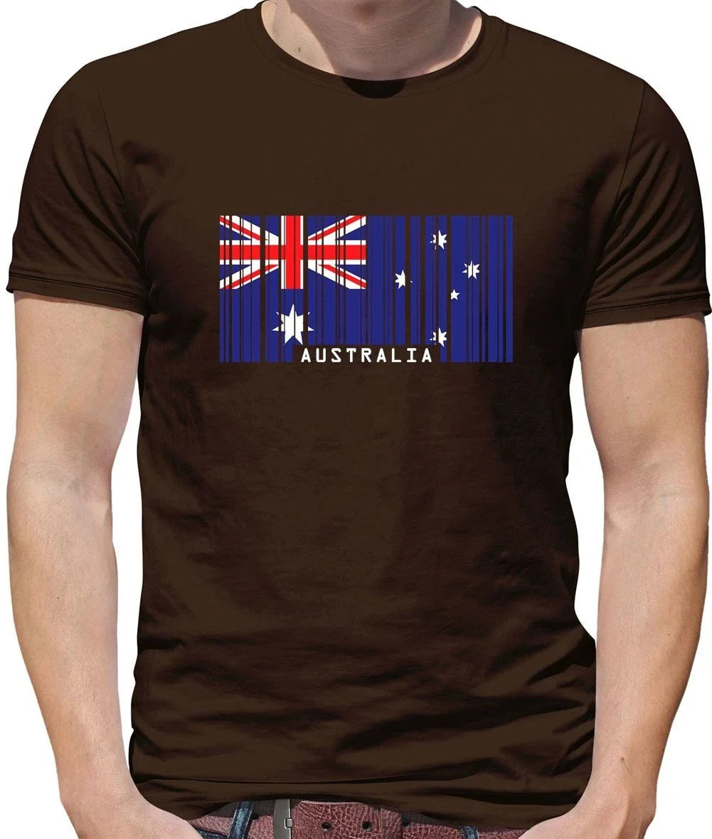 Australia Barcode Flag - Mens - Oz Canberra Flags Country Unisex