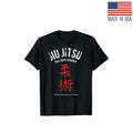 Men'S Jiu Jitsu Graphic , 100% Cotton, Casual Crew Neck, Slight Stretch, Unisex