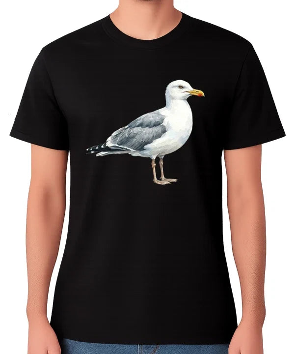 Seagull Realistic Seabird Coastal Wildlife Animal Graphic Unisex Tee Unisex