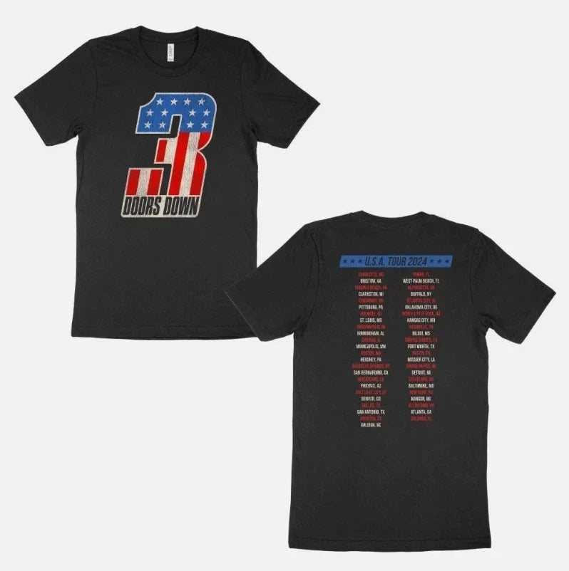 Vintage 3 Doors Down Brad Arnold Tour 2024 , Tribute Tee, FAST SHIP Unisex