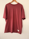 Reserved Oversized T Shirt Mens Medium Red Minimal Streetwear Basic Tee Unisex