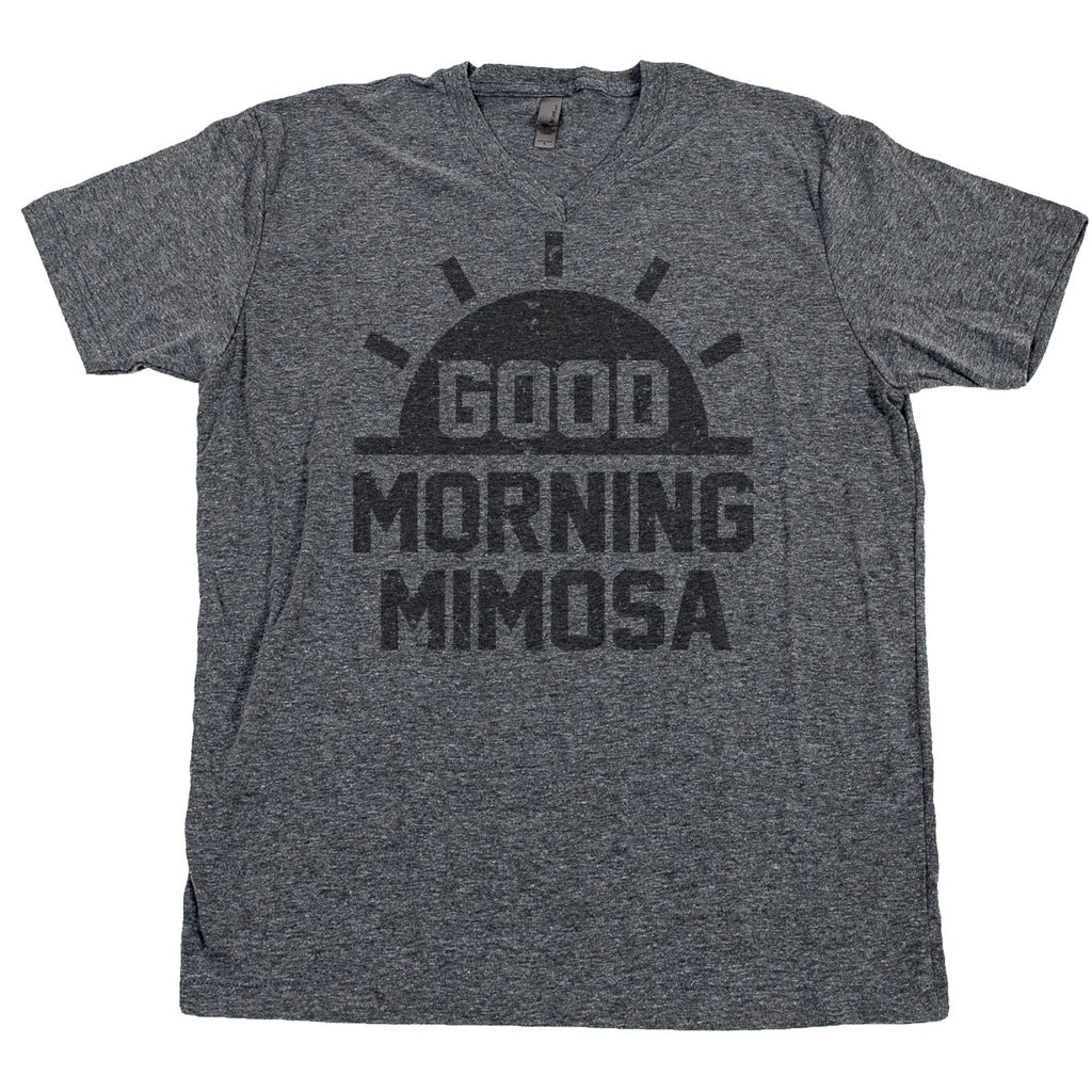 GOOD MORNING MIMOSA T Shirt Champagne Breakfast Champs Sunday Funday Brunch Tee Unisex
