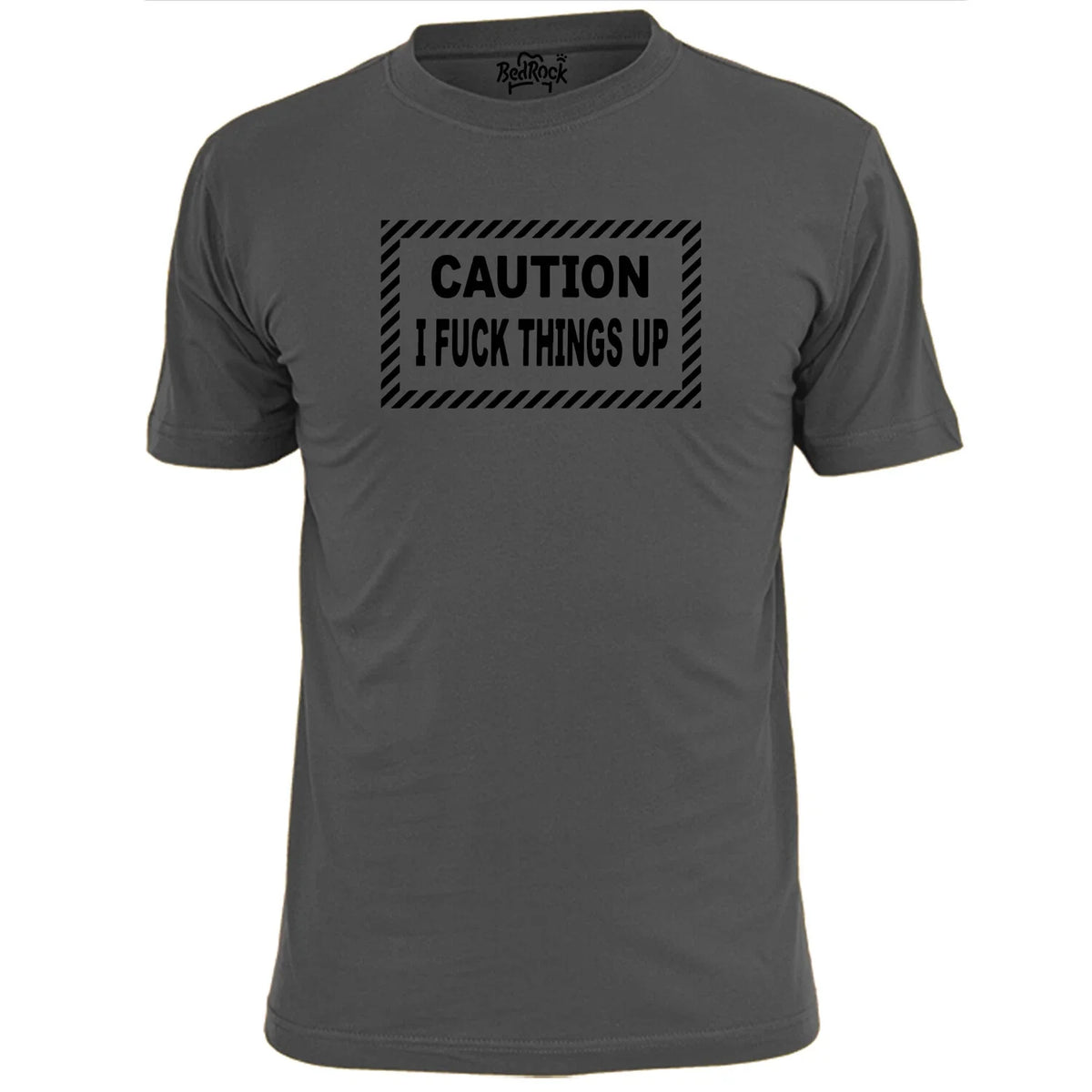 Mens Caution I F,k Things Up Funny Rude T Shirt Unisex