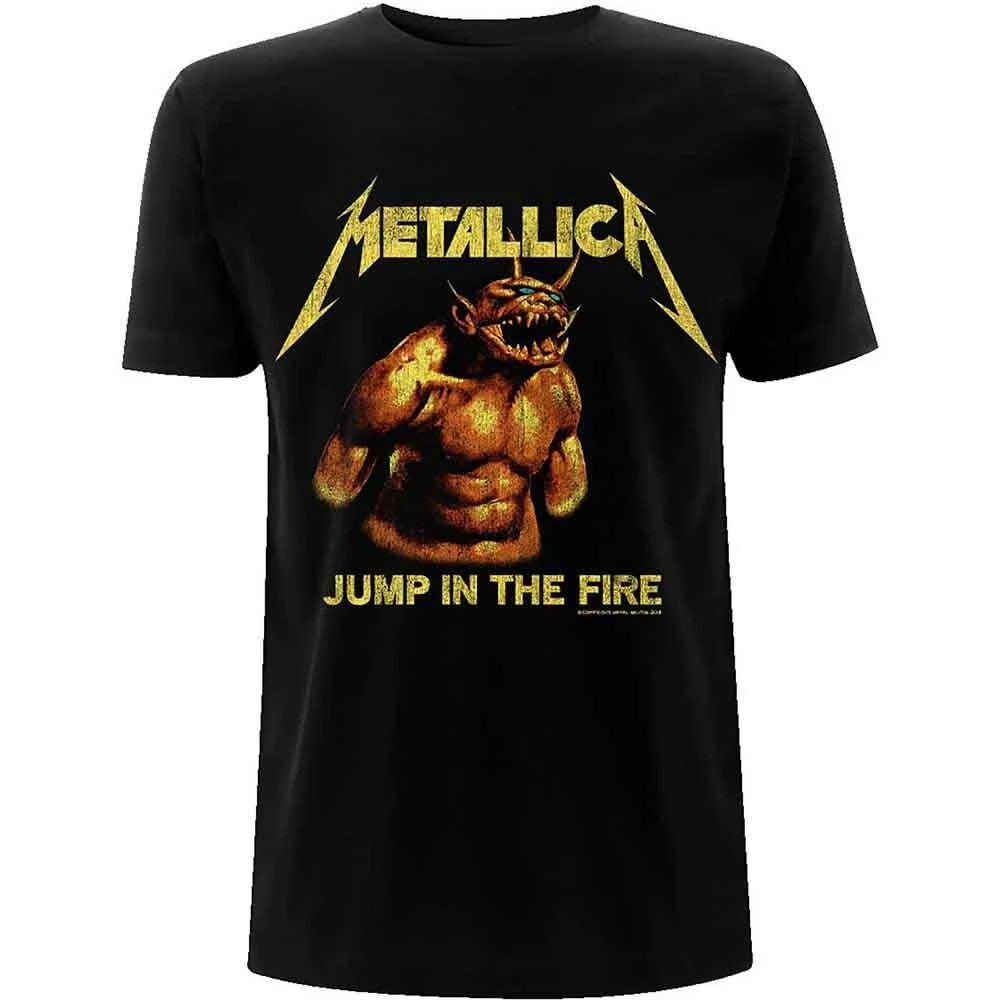 Metallica Jump In The Fire Vintage Black New Unisex