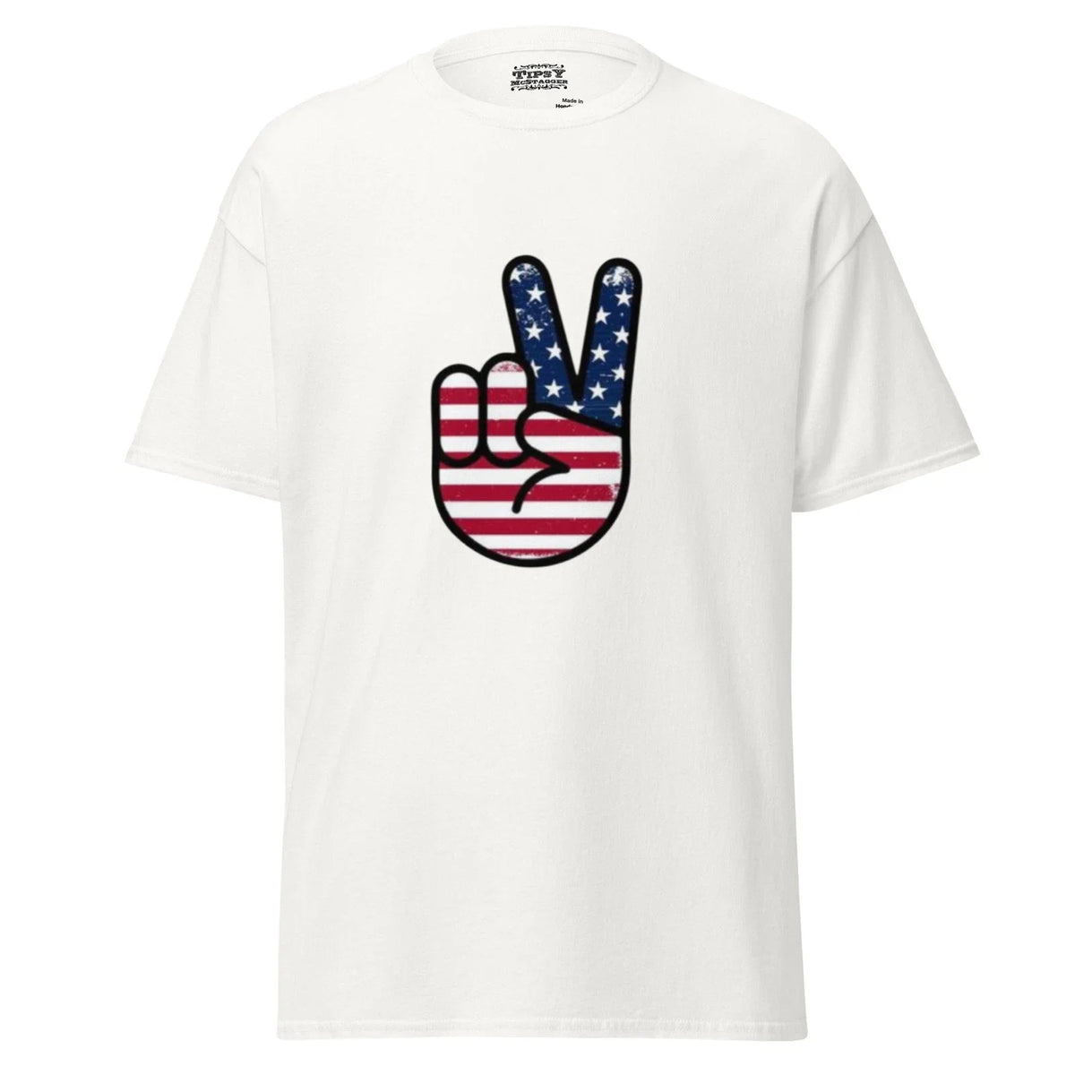 Unisex classic tee - Peace Fingers - Various Colors Unisex