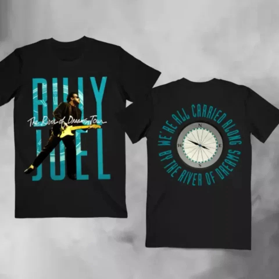 Vintage 1993 Billy Joel Tour The River of Dreams Album, Double Sided Sho Unisex