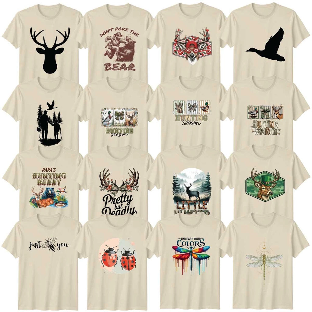 Butterfly And Bee Hunting Wildlife Adult T-Shirt Moths Birthday Gift