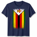 Zimbabwe Faded Flag Unisex T Shirt Zimbabwean Football Jersey Gift Tee Unisex