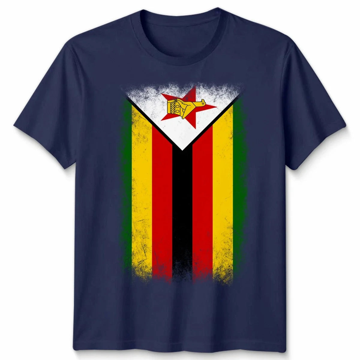 Zimbabwe Faded Flag Unisex T Shirt Zimbabwean Football Jersey Gift Tee Unisex