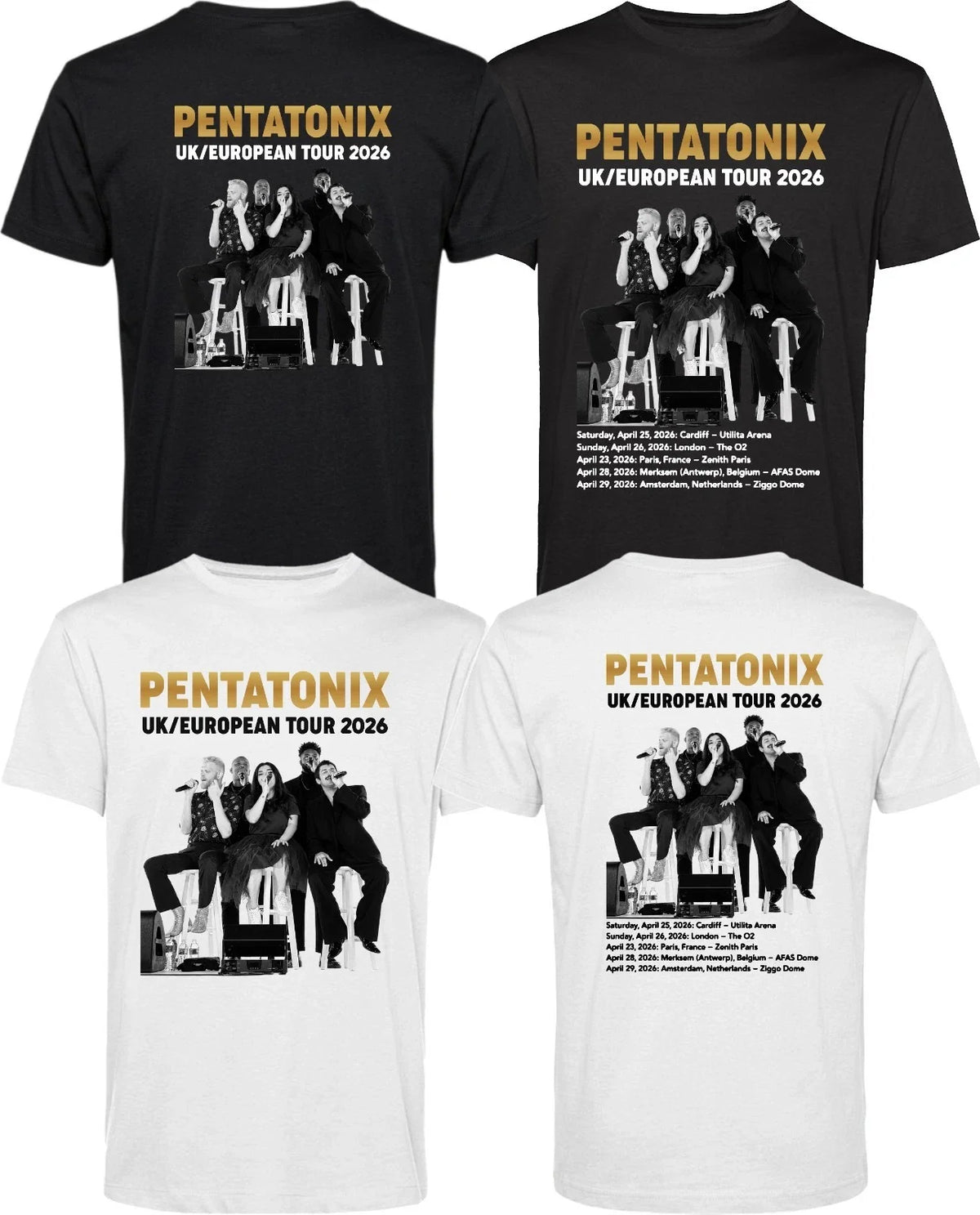 Pentatonix UK European 2026 Tour Dates - Retro Music Fan Gift Unisex Tee Unisex