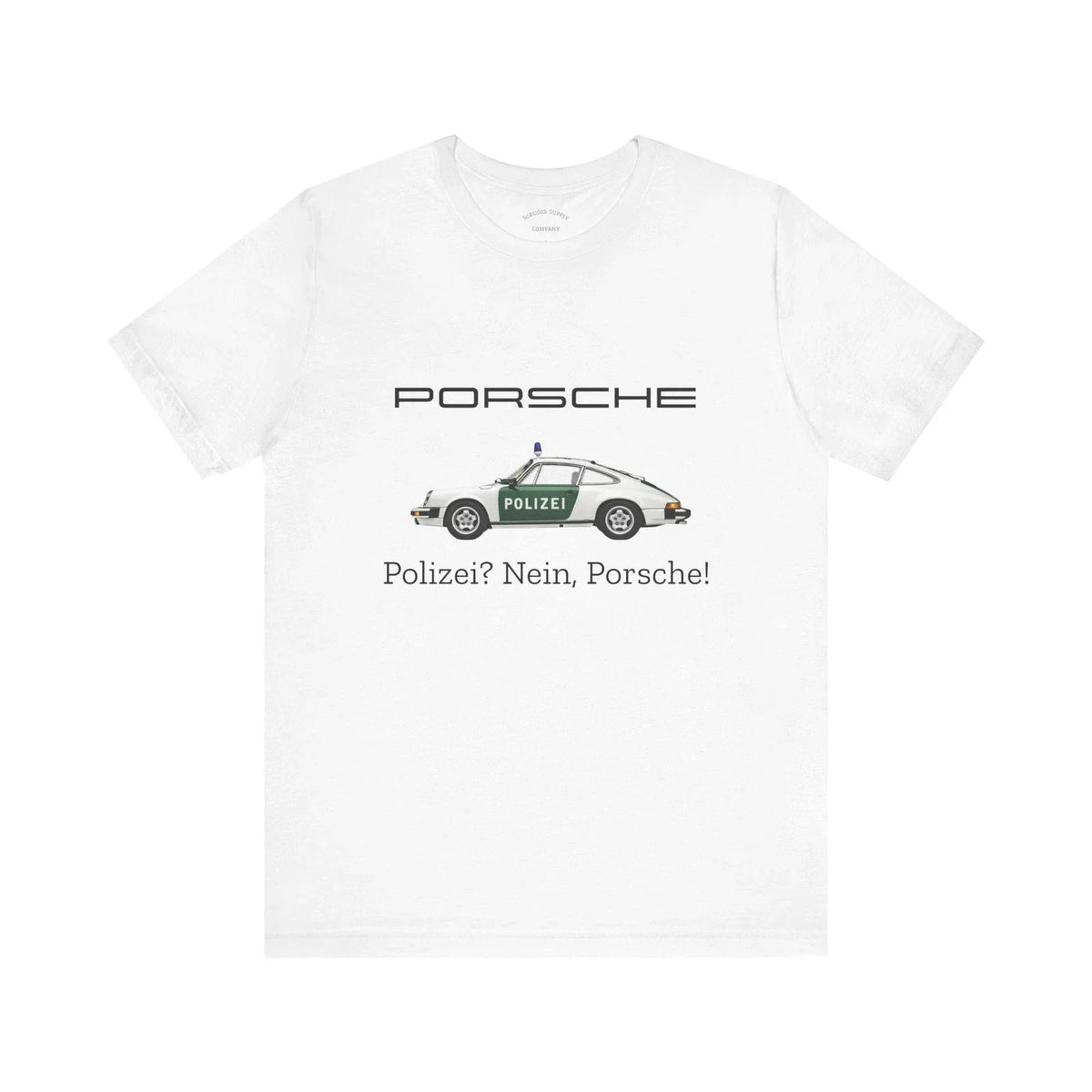 Vintage German Police Car - Porsche Polizei Race Car Unisex