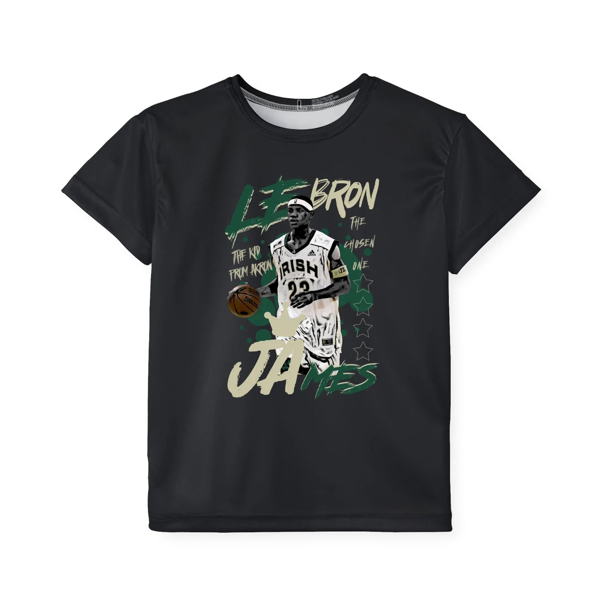 Basketball Style YOUTH Size T Shirts Clothing Custom Design Printed Front Unisex