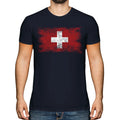 SWITZERLAND DISTRESSED FLAG MENS TOP SCHWEIZ SVIZZERA SUISSE SWISS Unisex