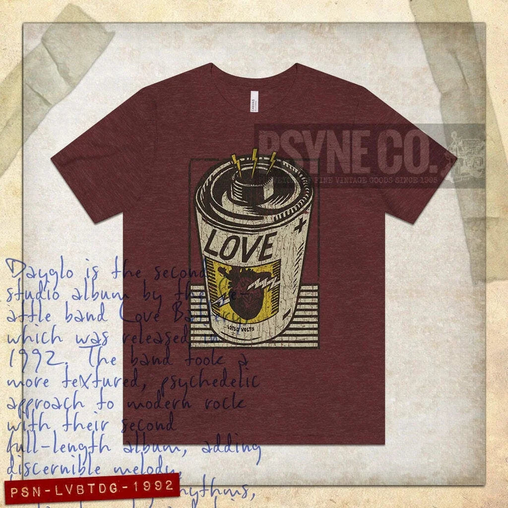 Love Battery Dayglo 1992 Vintage Men's Unisex