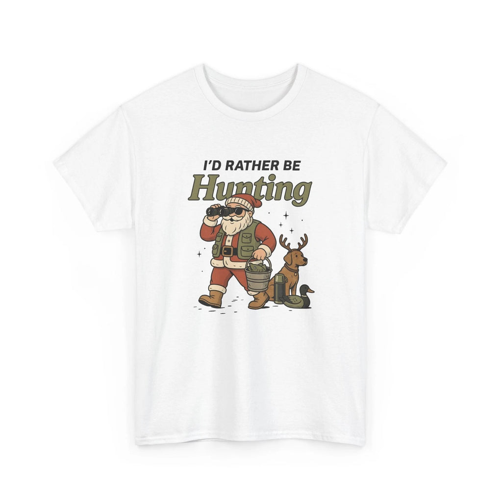 Santa Hunter Shirt Hunting Christmas Gift Women Cartoon Tee Krampus T-Shirt