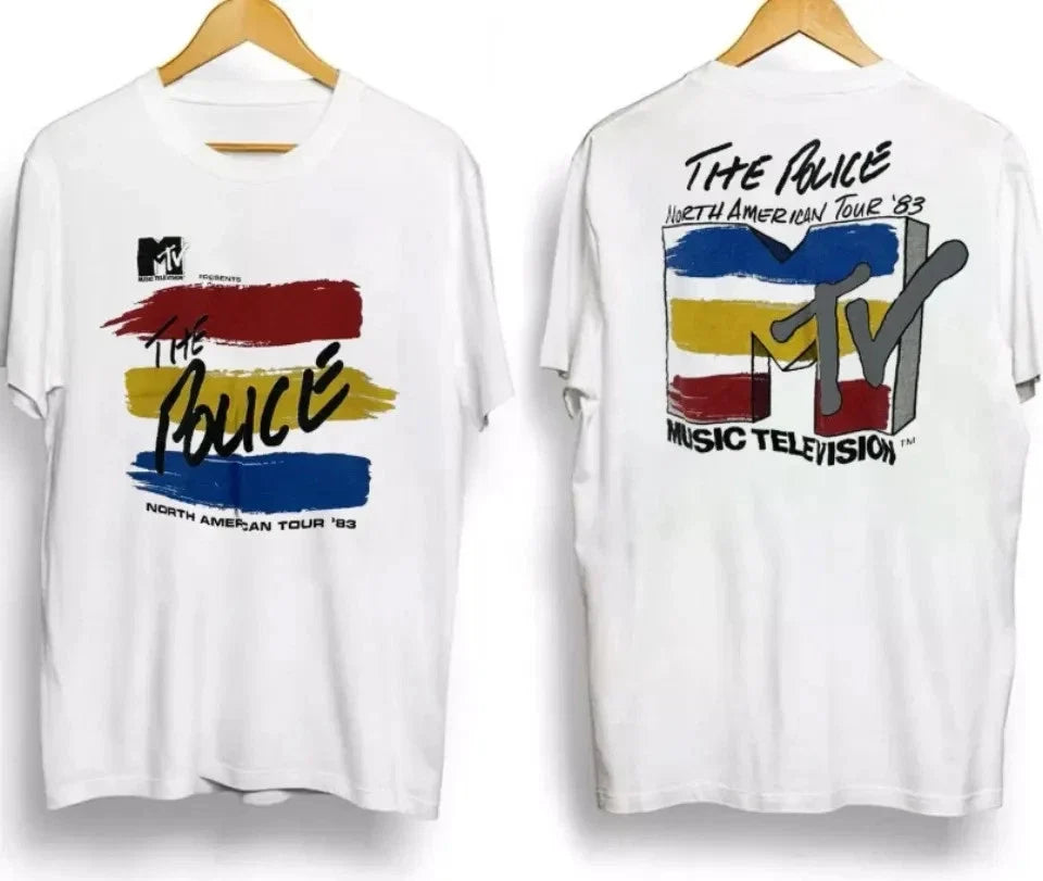 1983 The Police North American Tour T Shirt Unisex