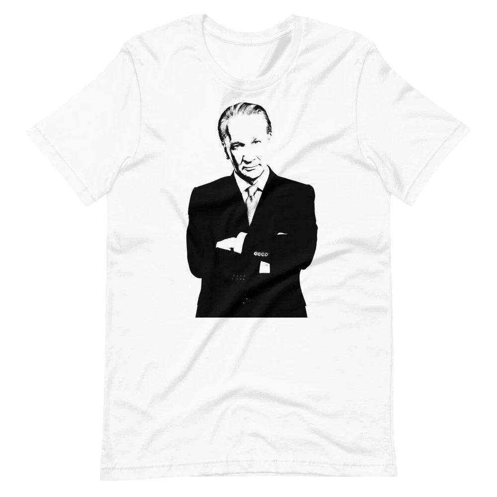 BILL MAHER Portrait Graphic Tee Short-Sleeve Unisex Unisex