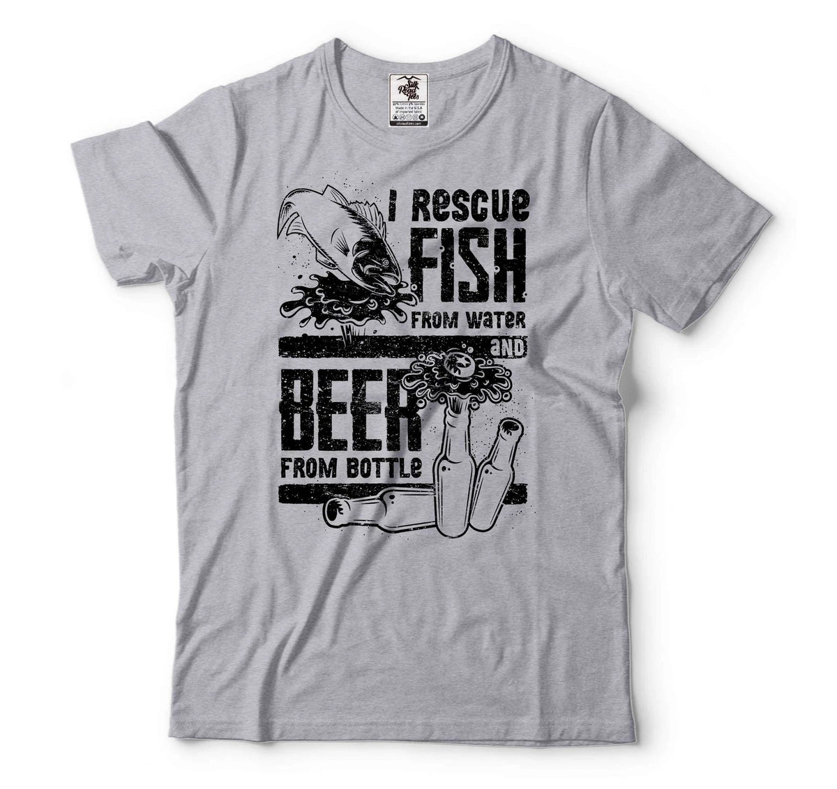 Fishing Shirt Funny Drinking Fishing Tee Drinking Beer Shirt Fathers Day Shirt