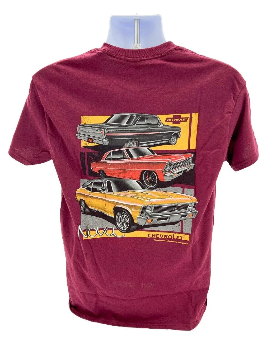 Chevy Nova Maroon w/ 3 Body Styles Unisex
