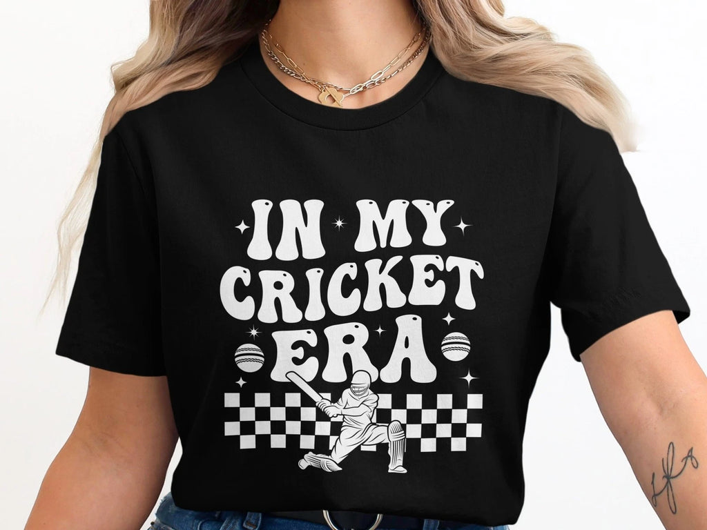 In My Cricket Era T-Shirt Funny Cricket Lover Gift Tee Player Sports Fan Shirt