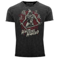 Mens Vintage Shirt Samurai Sword Japanese Characters Script Unisex