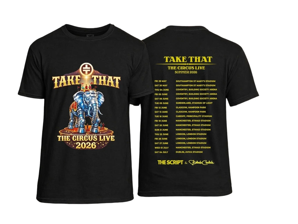 Take That The Circus Live Tour 2026 T Shirt UK Stadium Summer Concert Unisex S1 Unisex