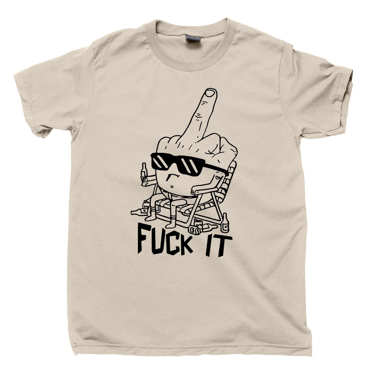 FUK It T Shirt Not Today Call In Sick From Work Flip The Bird Off Emoji Cool Tee Unisex