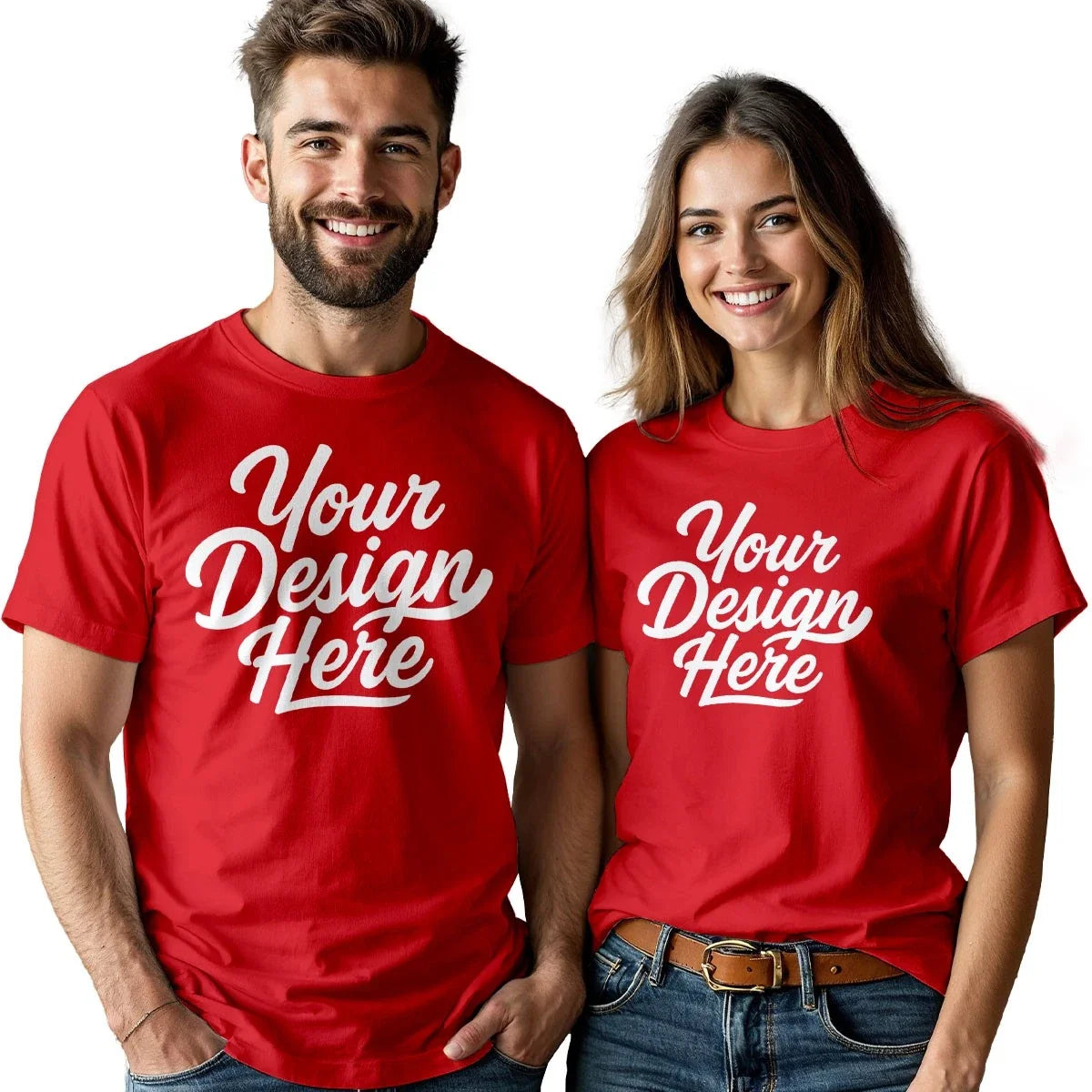 Custom Photo Personalised Mens Womens Shirt Birthday Gift for Couples Unisex