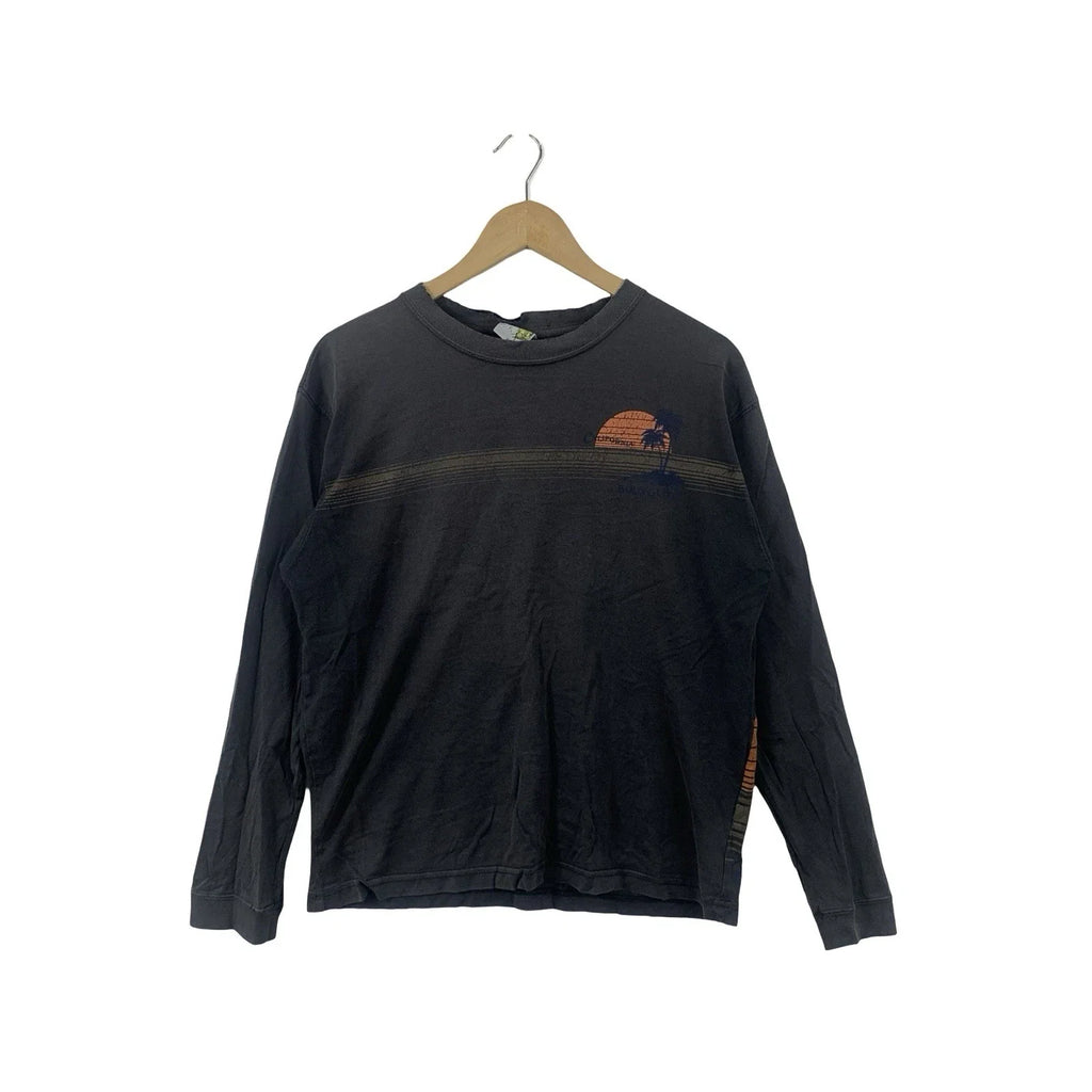 Vintage WASHED SMALL SUNSET Graphic Minimal Streetwear Style Unisex