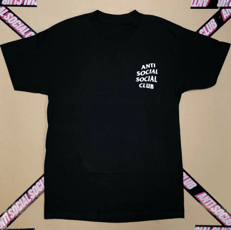 Anti social social club mind games Logo Black Tee shirt