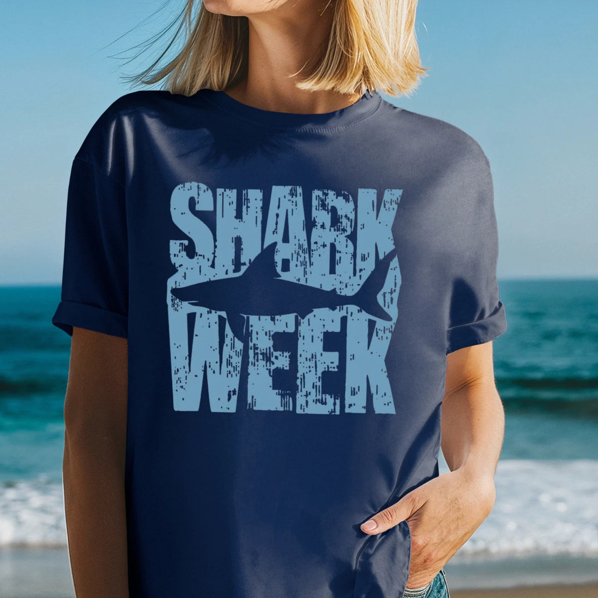 Shark Week shirt, Vintage shark graphic tee, Shark Week , Ocean Lover Tee Unisex