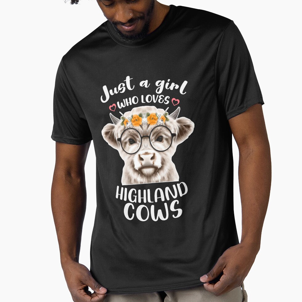 Scottish Highland Cow Just a Girl Who Loves Cows Cute Lover by BazaarTrades