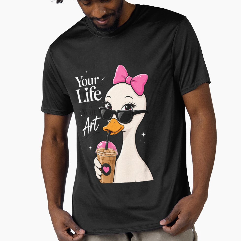 Your Life Is Your Art Cute Duck Design by Calfona