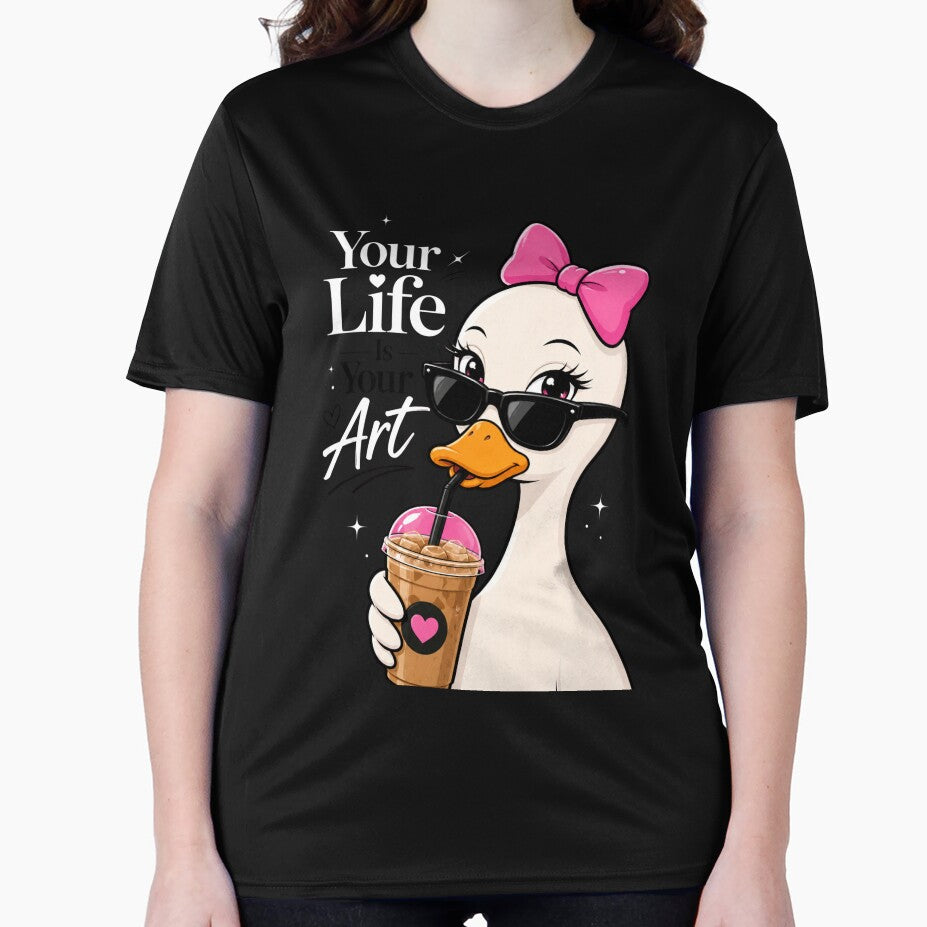 Your Life Is Your Art Cute Duck Design by Calfona