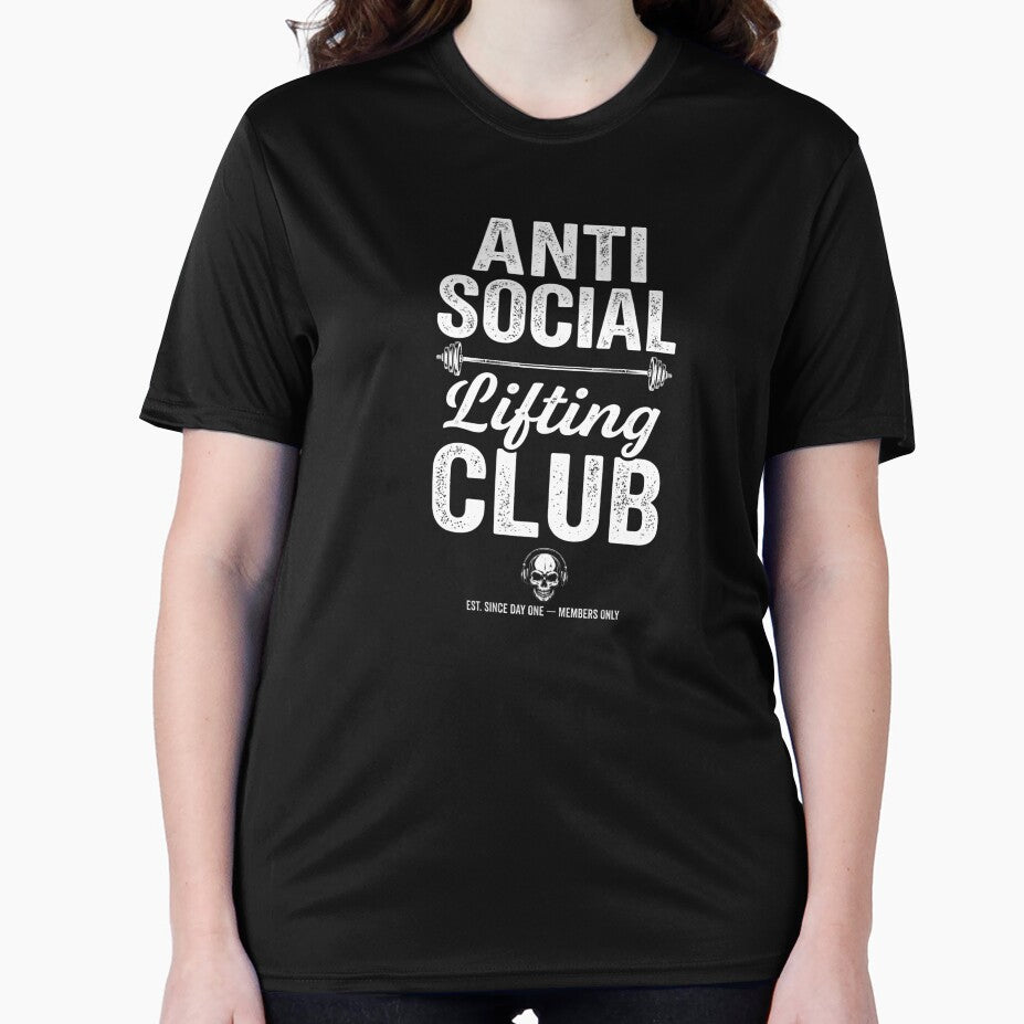 Anti Social Lifting Club Gym Shirt — Funny Weightlifting Gift — Bodybuilding by Raven Studios