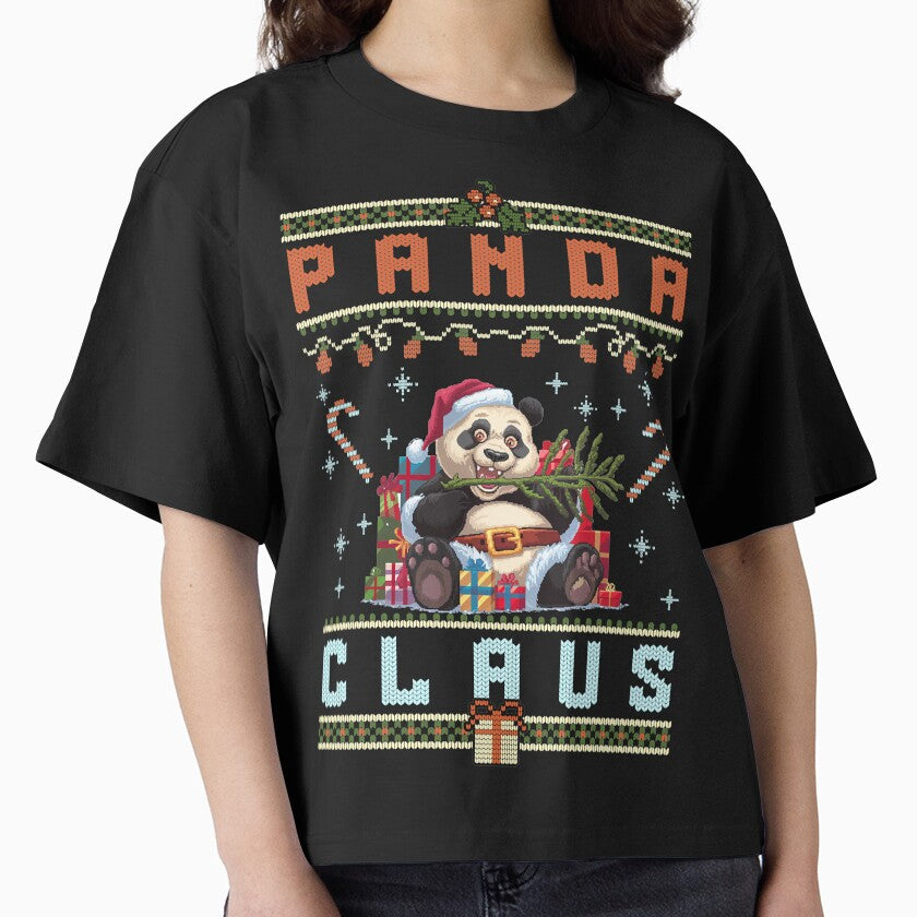 Panda Claus Ugly Christmas Sweater by BaKaT-s