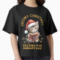 Meowy Christmas, Book Lover Christmas,   Cozy Christmas Reading Club, Cute Christmas Cat Book Lover by KolorellaS