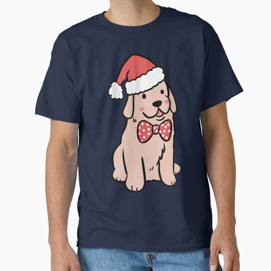 Cute christmas labrador retriever dog illustration by Yarafantasyart