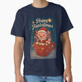 Happy Axolotlmas – Cute Christmas Axolotl Santa T-Shirt Design by GrzegorzDesigns99